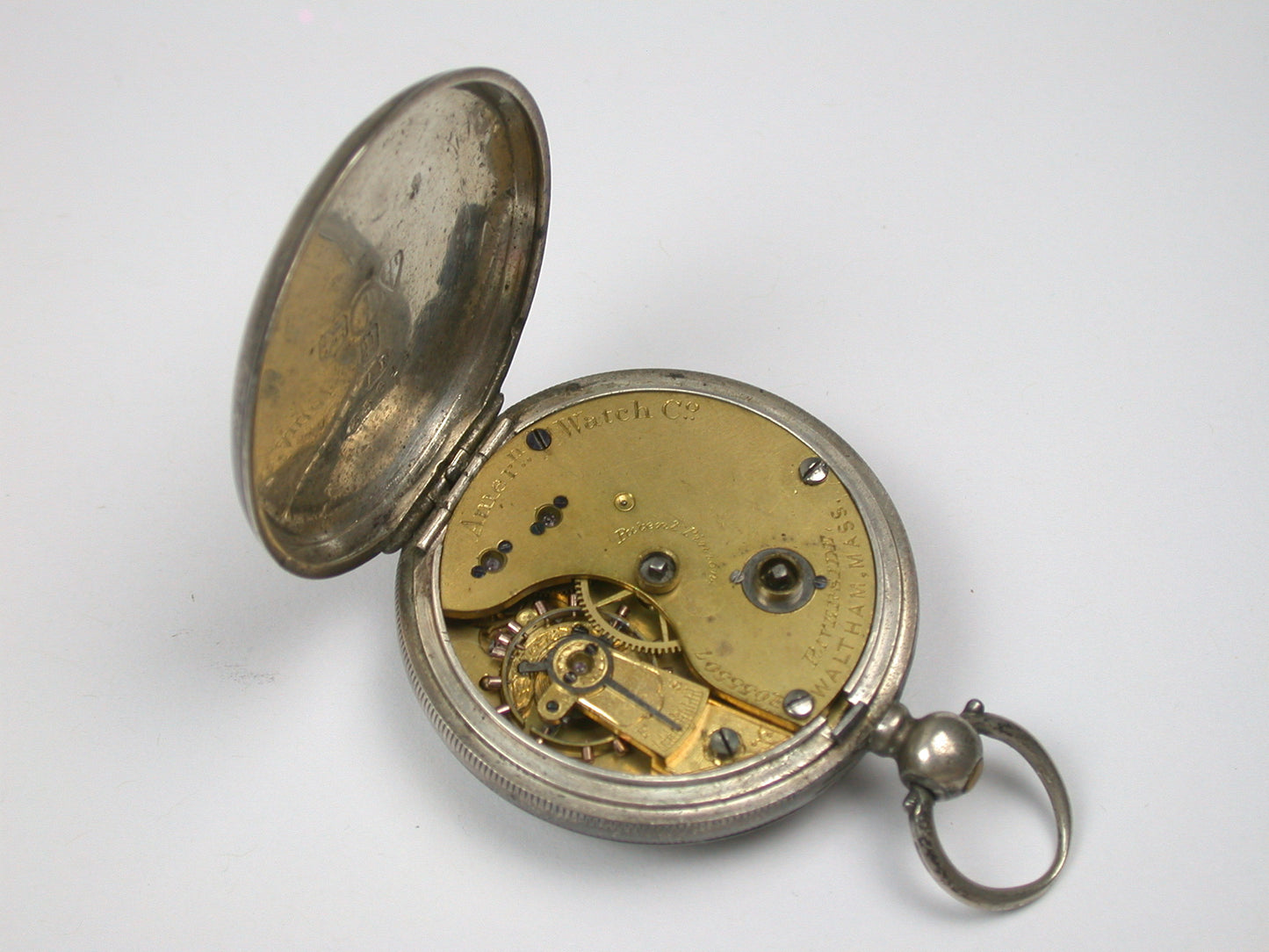 Lot 2- Waltham 8 Size Model 1873 Sterling Silver Pocket Watch