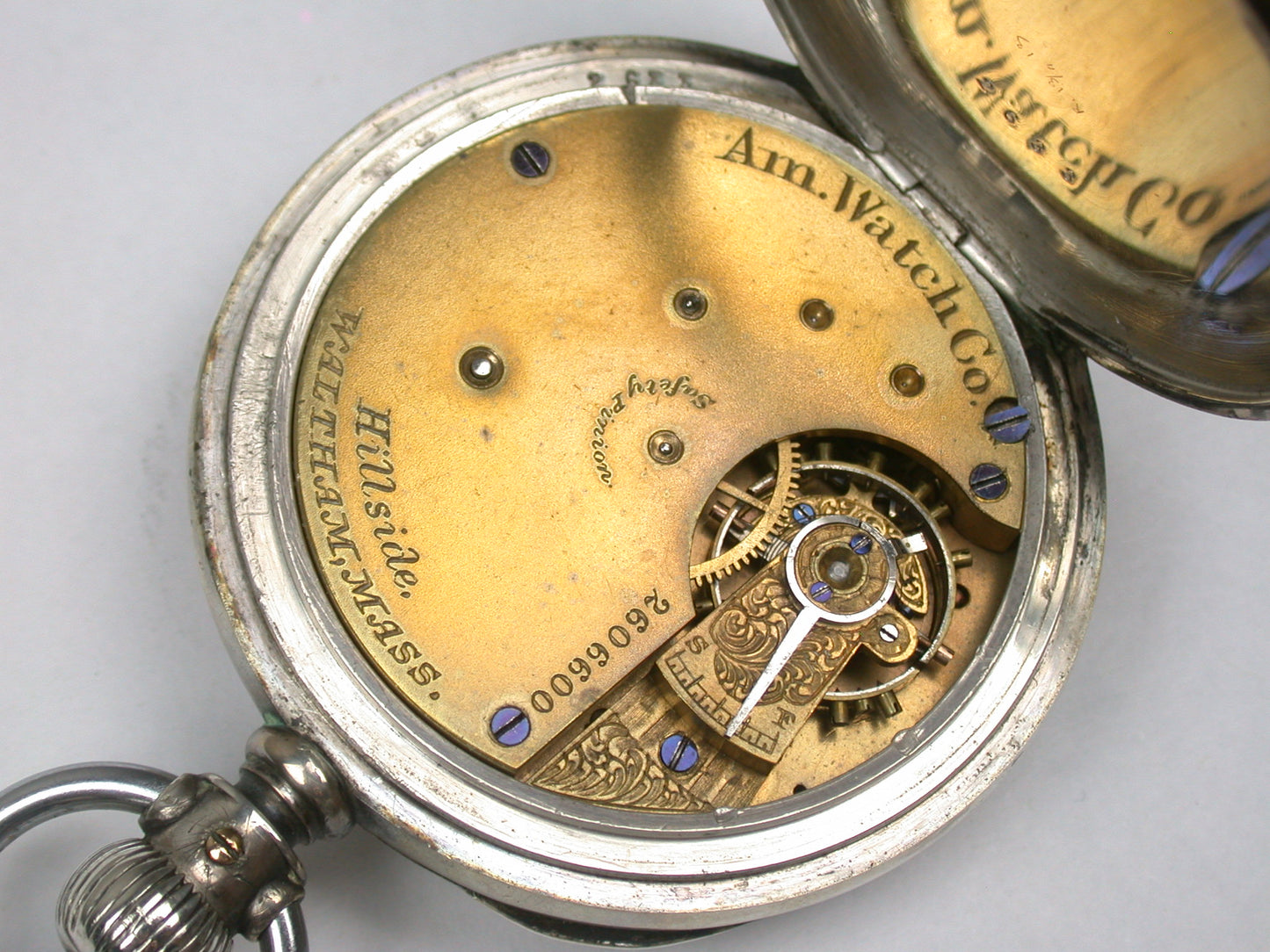 Lot 15- Waltham 14 Size Coin Silver Open Face Pocket Watch