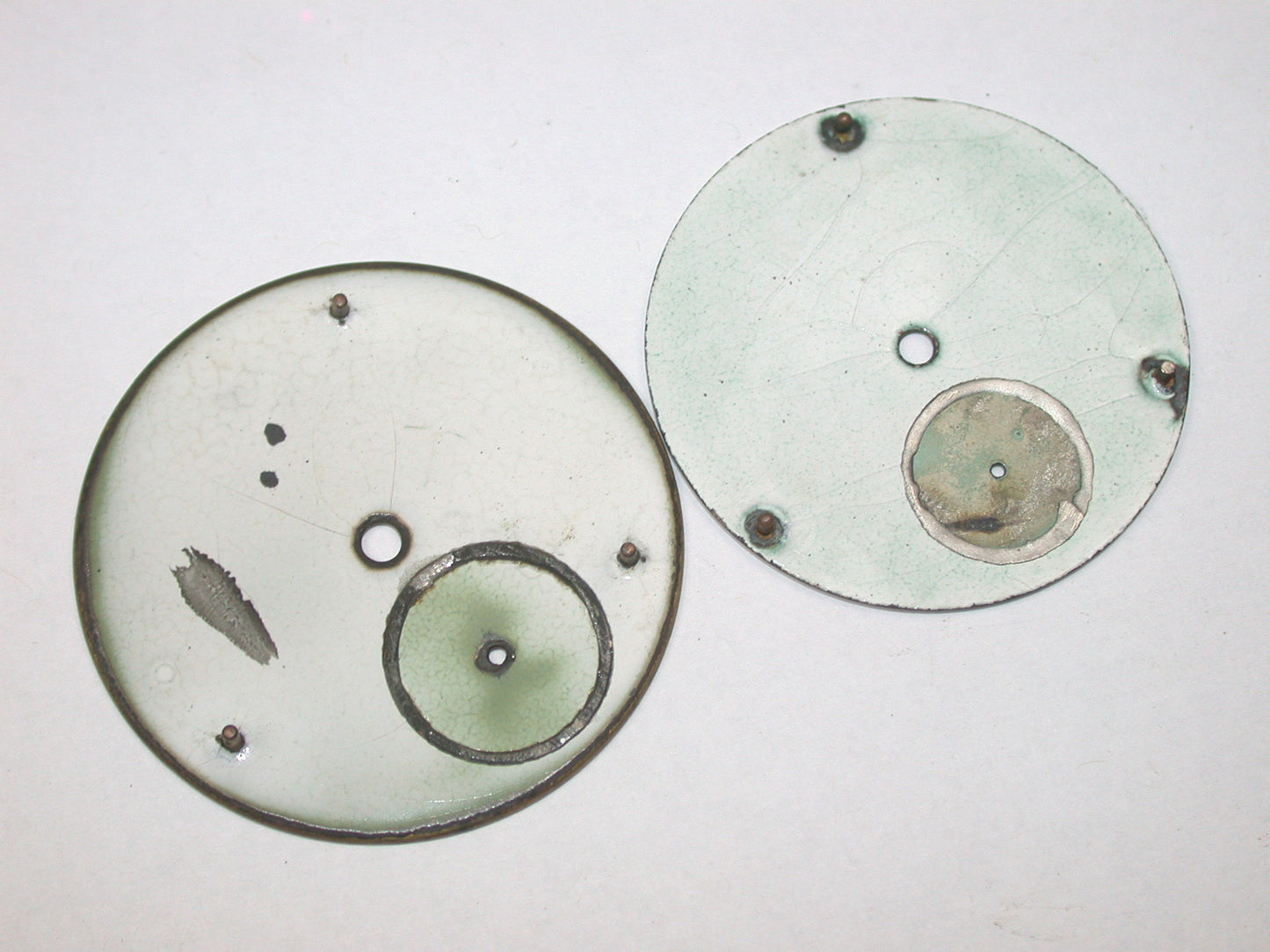 Lot 31- Waltham 10, 12, 16 & 18 Size Pocket Watch Enamel Dials