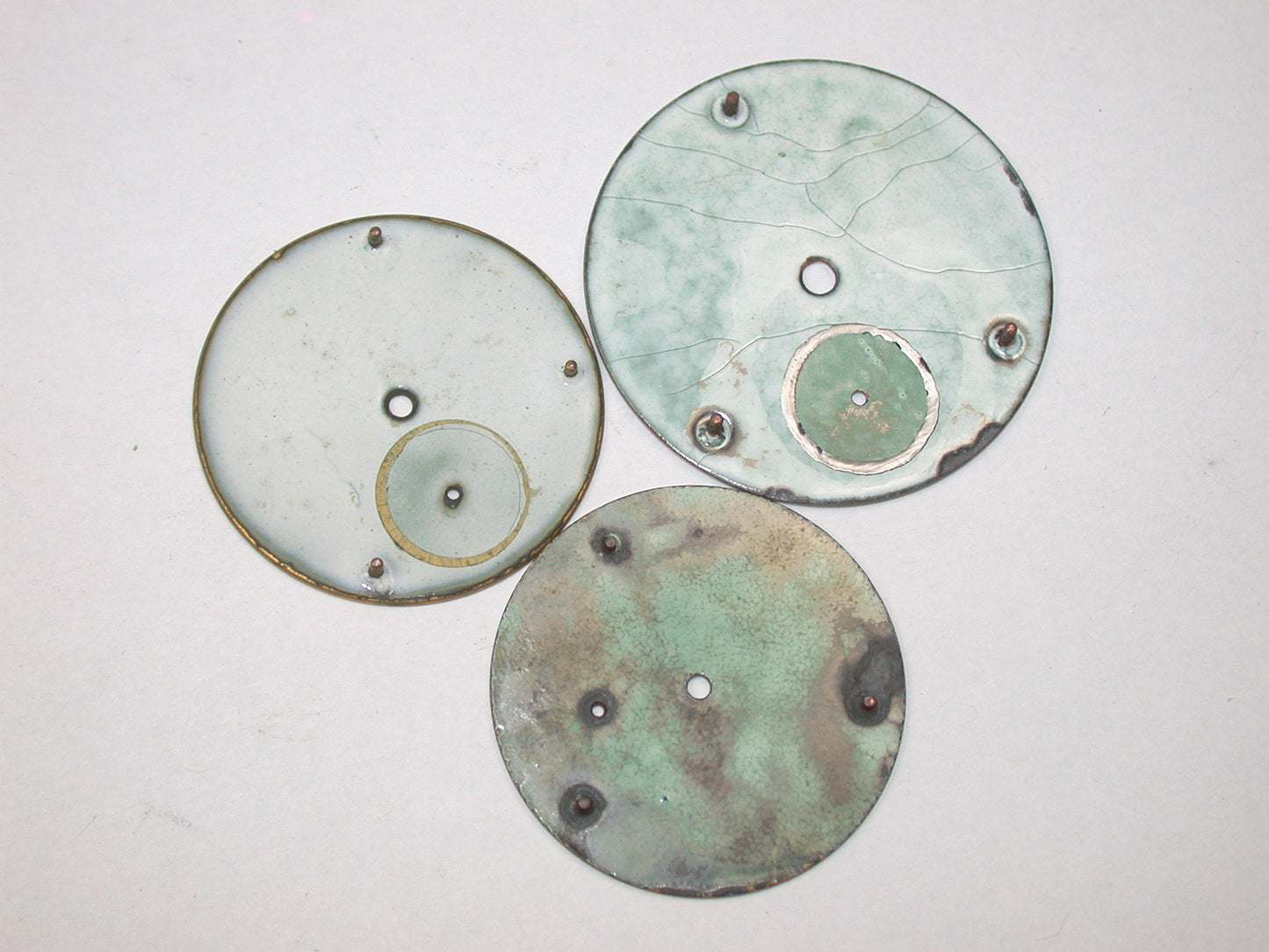Lot 31- Waltham 10, 12, 16 & 18 Size Pocket Watch Enamel Dials