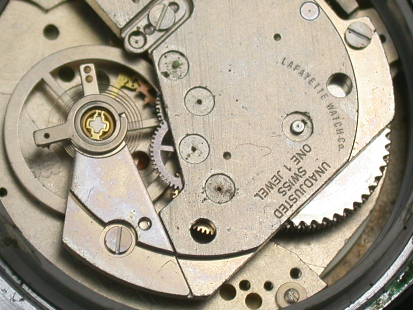 Lot 34- Early Digital Mechanical Swiss Made Washington Redskin Wristwatch