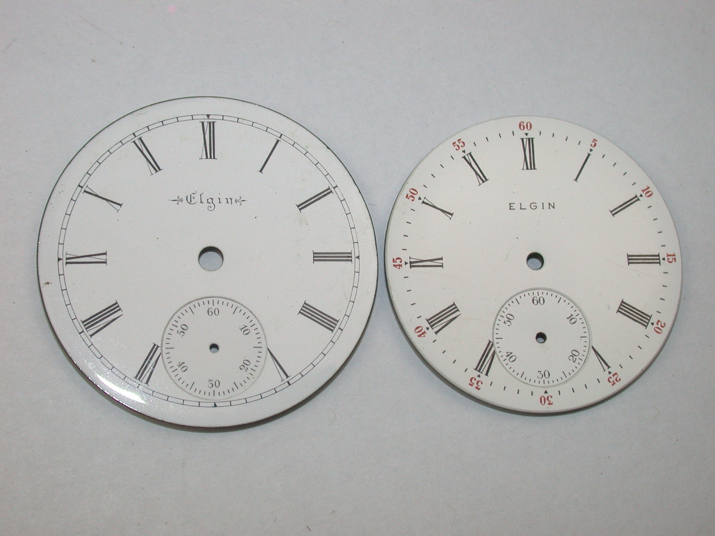 Lot 35- Elgin 18 Size Pocket Watch Dials