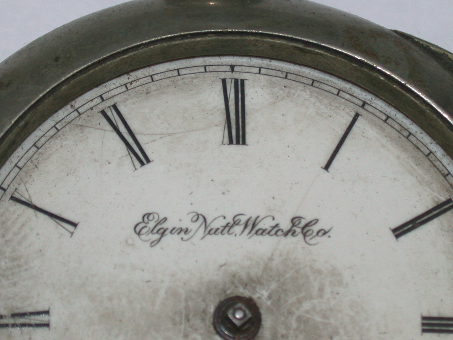 Lot 36- Elgin 18 Size Key Wind Pocket Watch & Hinged Nickel Open Face Case