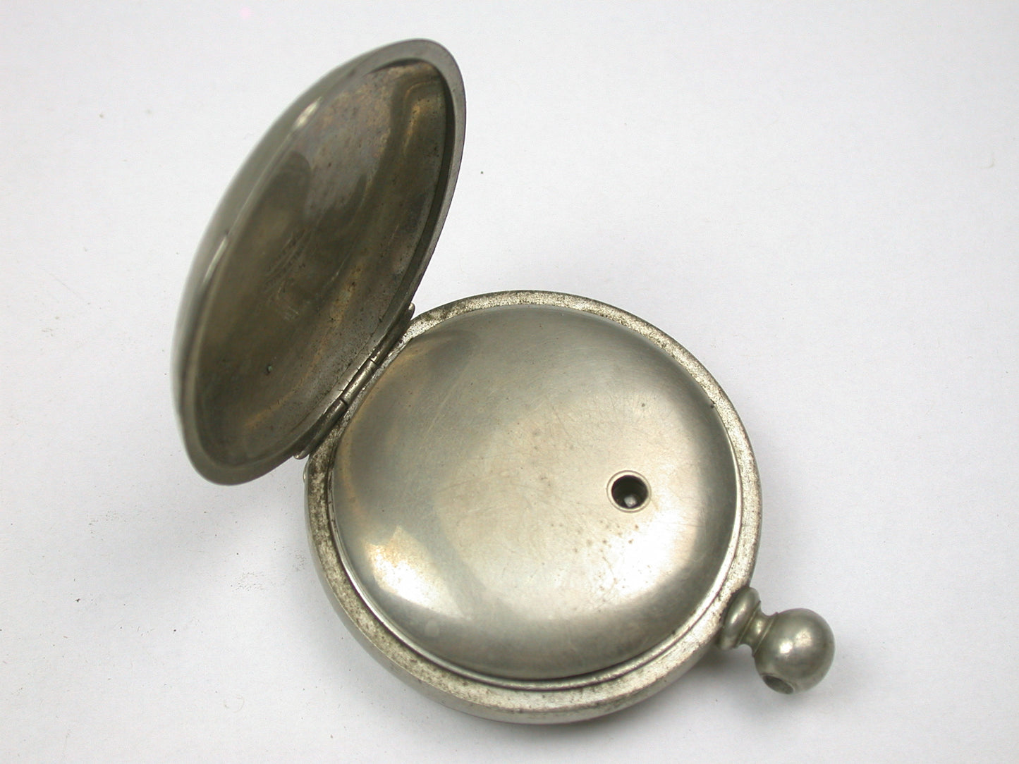 Lot 36- Elgin 18 Size Key Wind Pocket Watch & Hinged Nickel Open Face Case