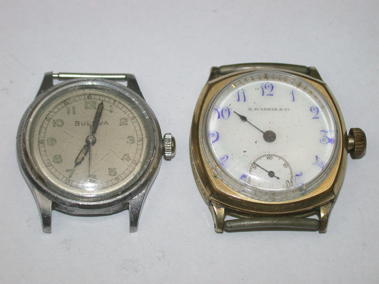 Lot 38- Bulova & Swiss Early Vintage Men’s Wristwatches