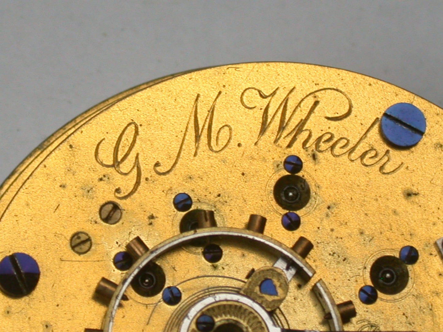 Lot 39- Elgin 18 Size Gilt Key Wind & Set Complete Pocket Watch Movement