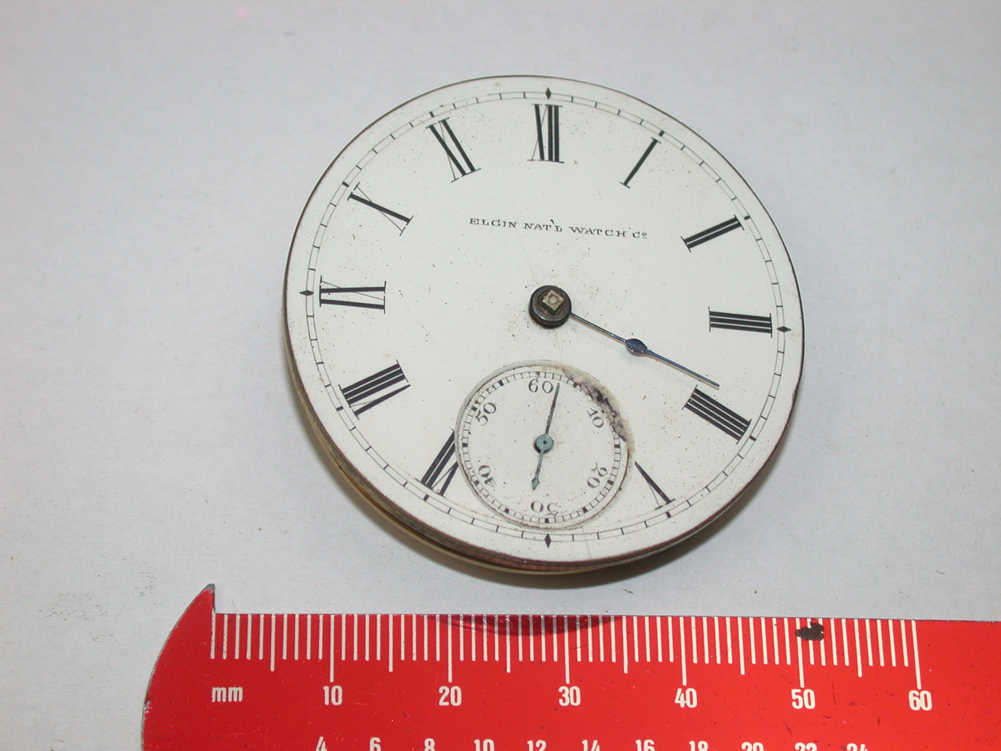 Lot 39- Elgin 18 Size Gilt Key Wind & Set Complete Pocket Watch Movement
