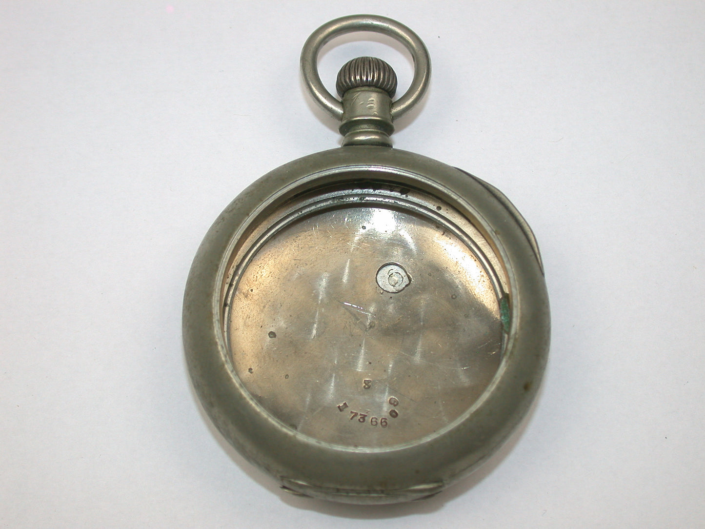 Lot 42- Dueber Key Wind Hinged Cover Nickel Pocket Watch Case