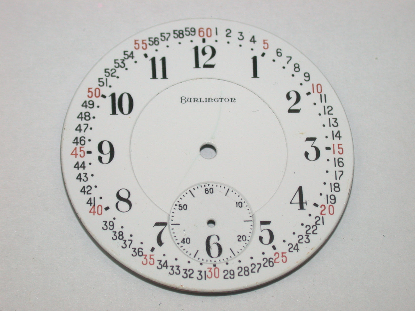 Lot 45- Burlington 16 Size Montgomery Railroad Pocket Watch Dial