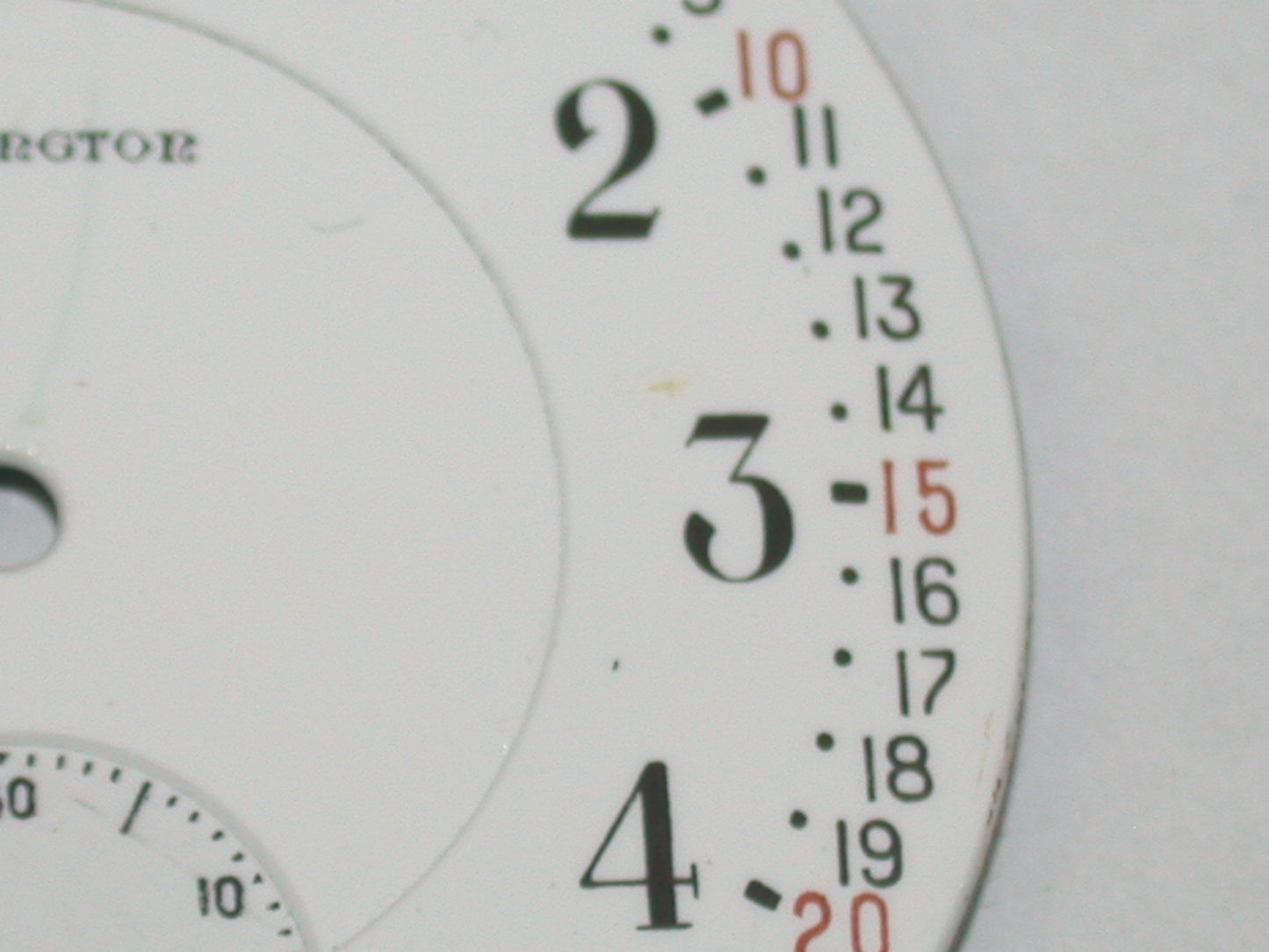 Lot 45- Burlington 16 Size Montgomery Railroad Pocket Watch Dial