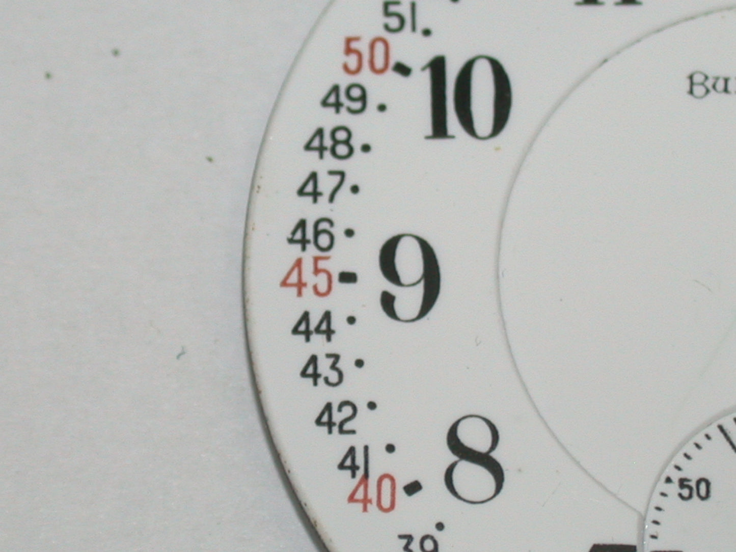 Lot 45- Burlington 16 Size Montgomery Railroad Pocket Watch Dial