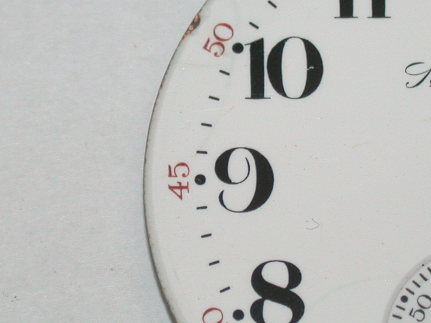 Lot 47- Hamilton 16 Size 4-Dial Foot Railroad Dial