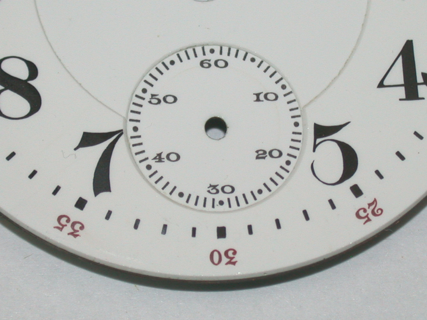 Lot 49- Hampden 18 Size Double Sunk Enamel Pocket Watch Railroad Dial