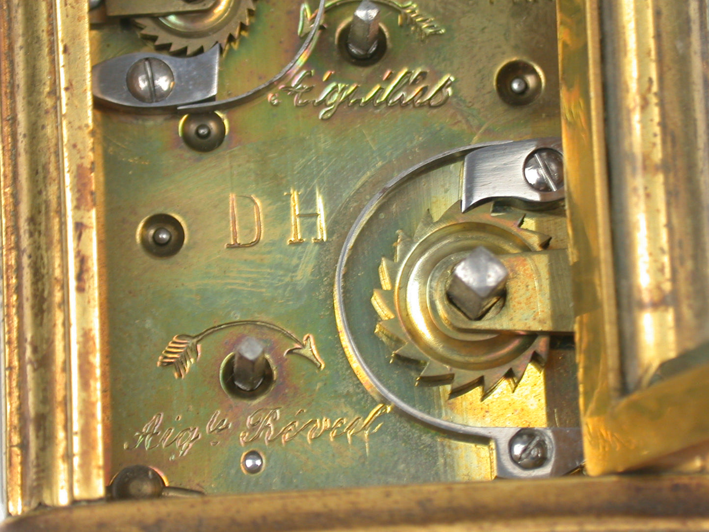 Lot 7- French Miniature Time & Alarm, Brass & Glass Carriage Clock