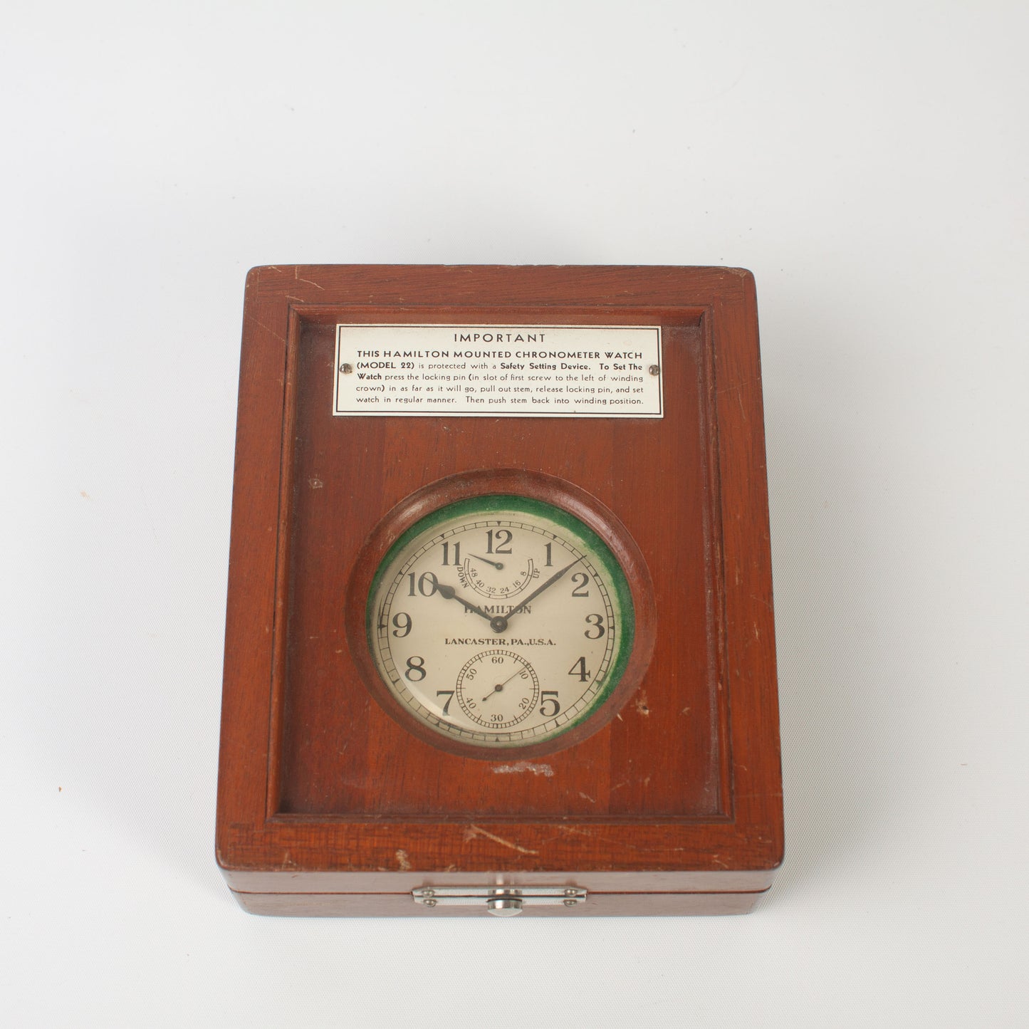 Hamilton Model 22 Double Boxed Military “ARMY CHRONOMETER WATCH”