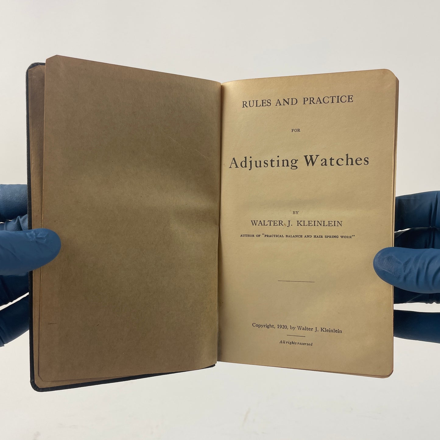 May Lot 58 - Rules and Practice for Adjusting Watches