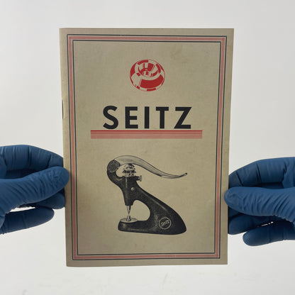 May Lot 49 - Seitz Manual