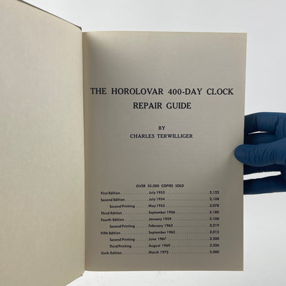 May Lot 89- The Horolovar 400-Day Clock Repair Guide