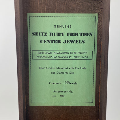May Lot 1- Genuine Seitz Ruby Friction Center Jewel Assortment