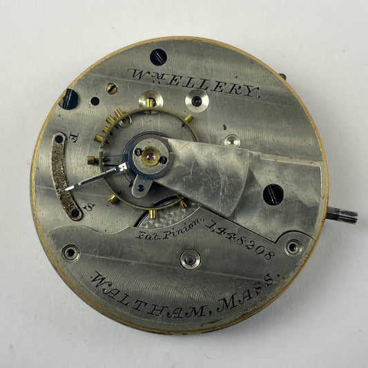 May Lot 75- Waltham Wm. Ellery Pocket Watch Movement