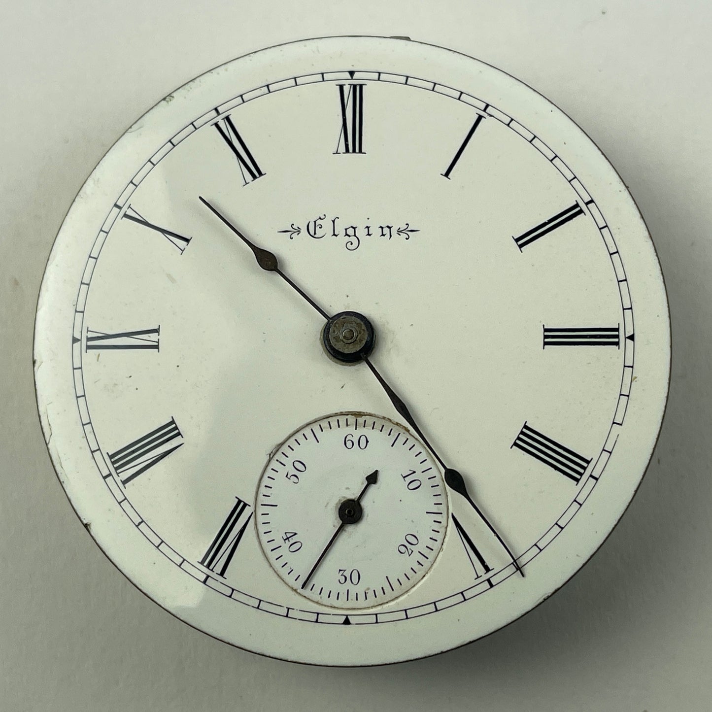 May Lot 35- Elgin 18s Open Face Pocket Watch Movement