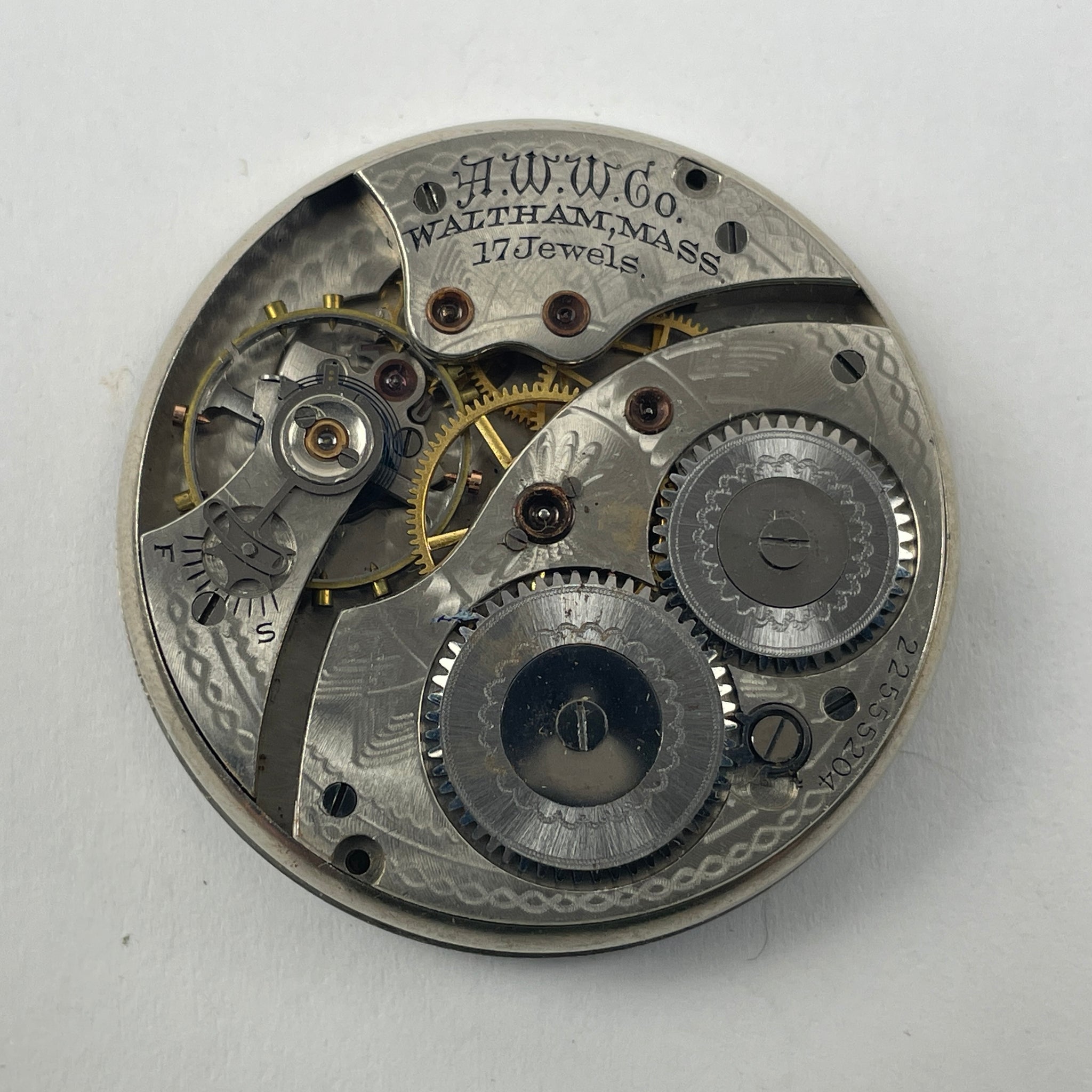 May Lot 25- Waltham Pocket Watch Movement Set – watchpartsrus