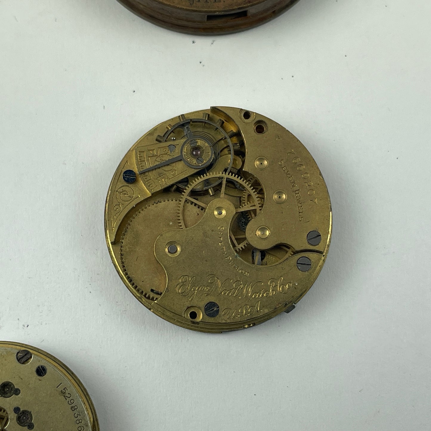 May Lot 30- American Pocket Watch Movement Set of (7)