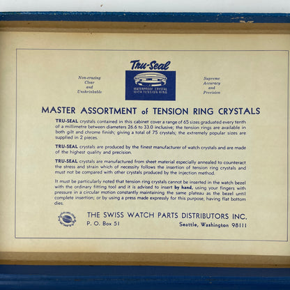 May Lot 5- Tru-Seal Waterproof Master Assortment Tension Ring Crystals