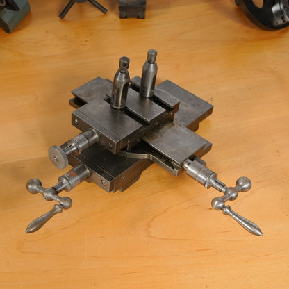 F. W. Derbyshire Watchmaker’s 10MM Lathe with Bench, Transmission Pulley & Accessories