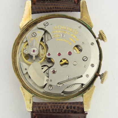 LeCoultre 814 Men’s Alarm Round Vintage Mechanical Wristwatch