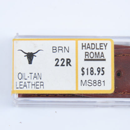 Hadley Roma Men's NOS Brown 22R MM Wristwatch Band | MS881