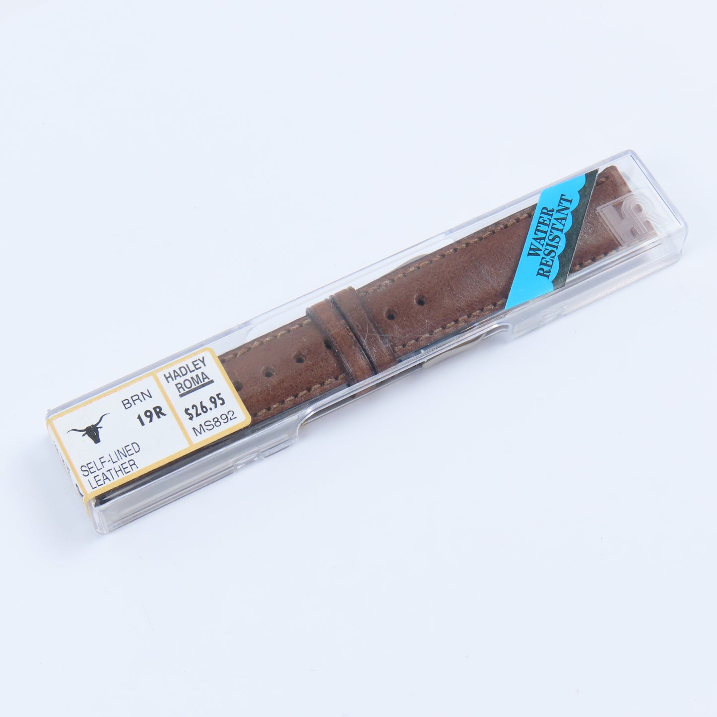 Hadley Roma Men's NOS Brown Leather Wristwatch Band | MS892