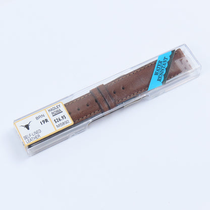 Hadley Roma Men's NOS Brown Leather Wristwatch Band | MS892