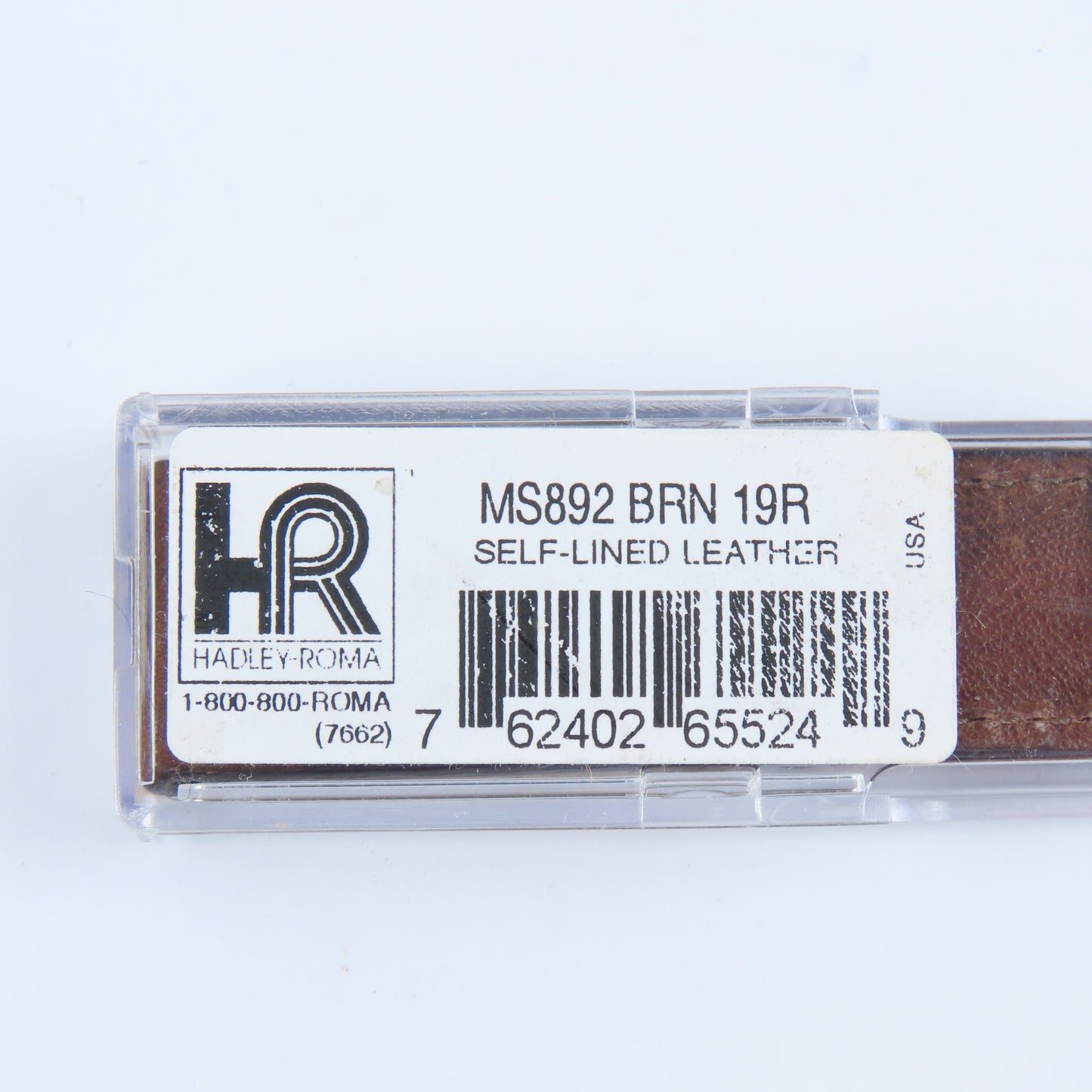 Hadley Roma Men's NOS Brown Leather Wristwatch Band | MS892