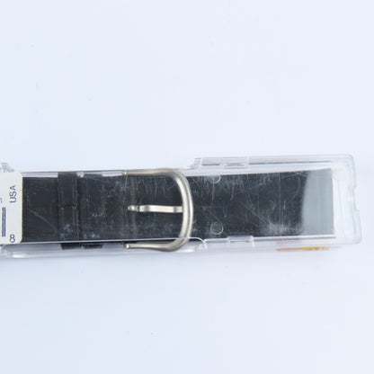 Hadley Roma Men's NOS Black Waterproof Leather Wristwatch Band | MS890