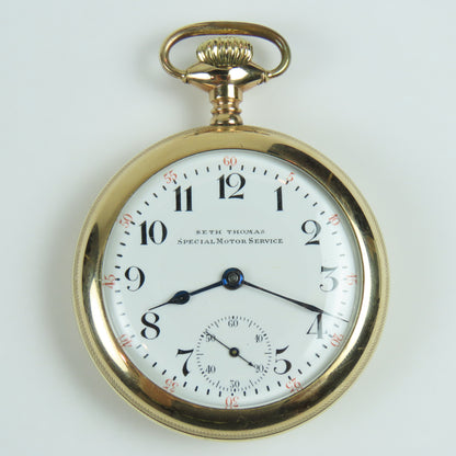 Seth Thomas "Special Motor Service" 18 Size 17 Jewel Pocket Watch