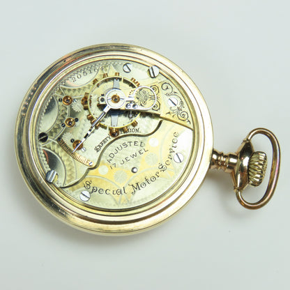 Seth Thomas "Special Motor Service" 18 Size 17 Jewel Pocket Watch