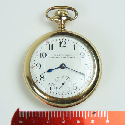 Seth Thomas "Special Motor Service" 18 Size 17 Jewel Pocket Watch