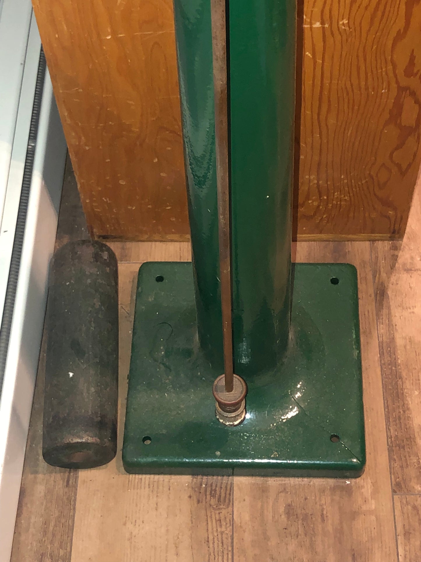 Seth Thomas #4 Rare Circa 1915 Time Only Weight Driven Complete Tower Clock Movement on Pedestal Base
