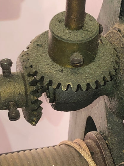 Seth Thomas #4 Rare Circa 1915 Time Only Weight Driven Complete Tower Clock Movement on Pedestal Base