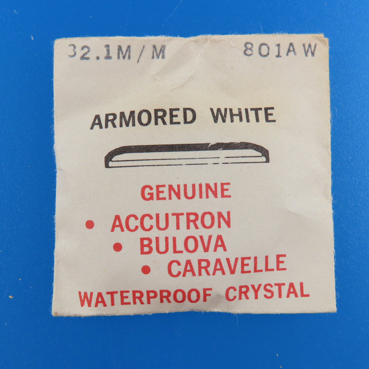 Bulova Accutron 801AW Armored White 32.1 MM Crystal | Waterproof