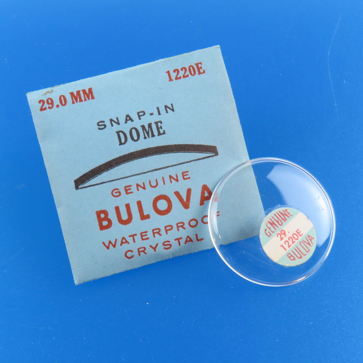 Bulova Accutron 1220E Snap-In Dome 29.0 MM Crystal | Waterproof