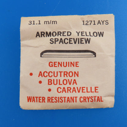 Bulova Accutron 1271AYS Armored Yellow Spaceview 31.1 MM Crystal | Water Resistant