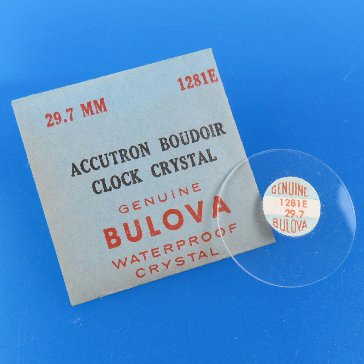 Bulova Accutron Boudoir 29.7 MM Waterproof Clock Crystal 1281E