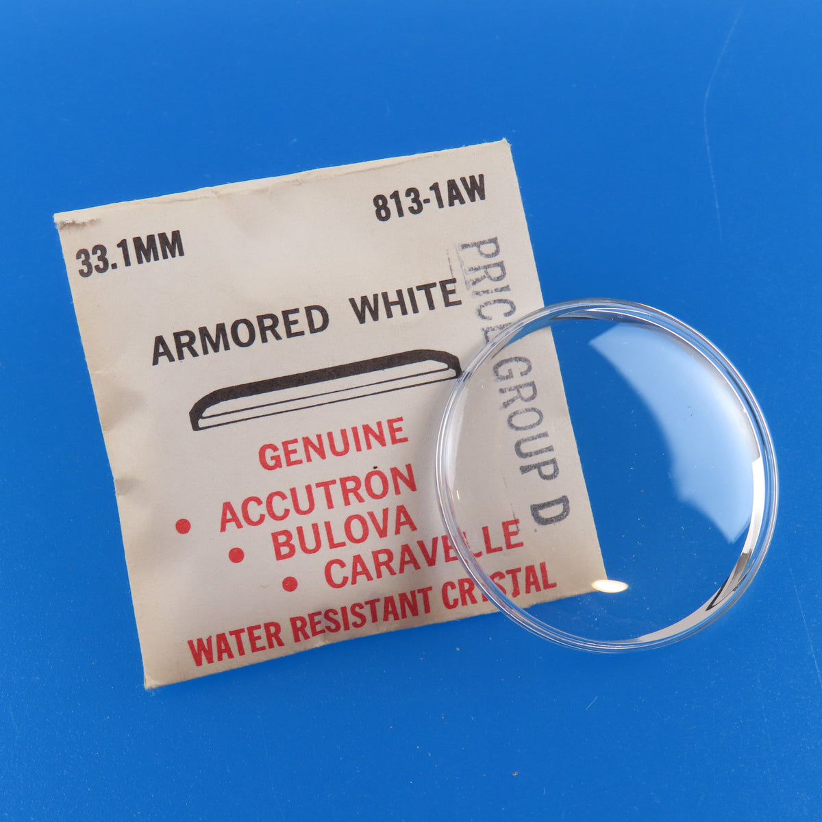 Bulova Accutron 813-1AW Armored White 33.1 MM Crystal | Water Resistant