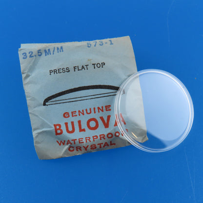 Bulova Accutron 573-1 Press Flat Top 32.5 MM Crystal | Waterproof
