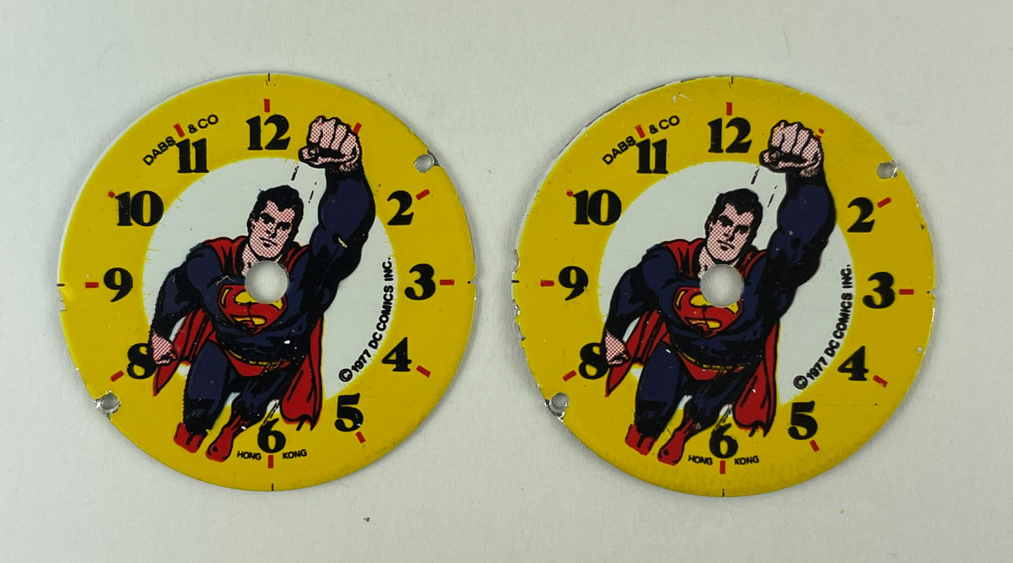 Dabs & Co. DC Comics Superman Character NOS Wristwatch Dials