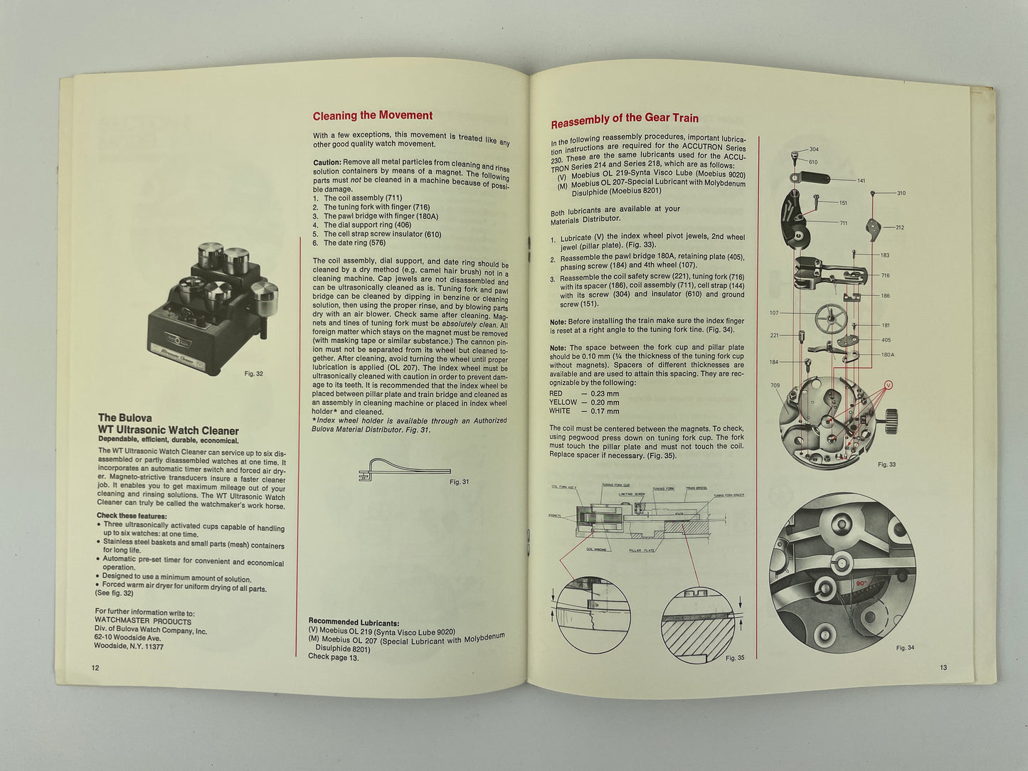 Bulova Accutron Series 230 Service Manual