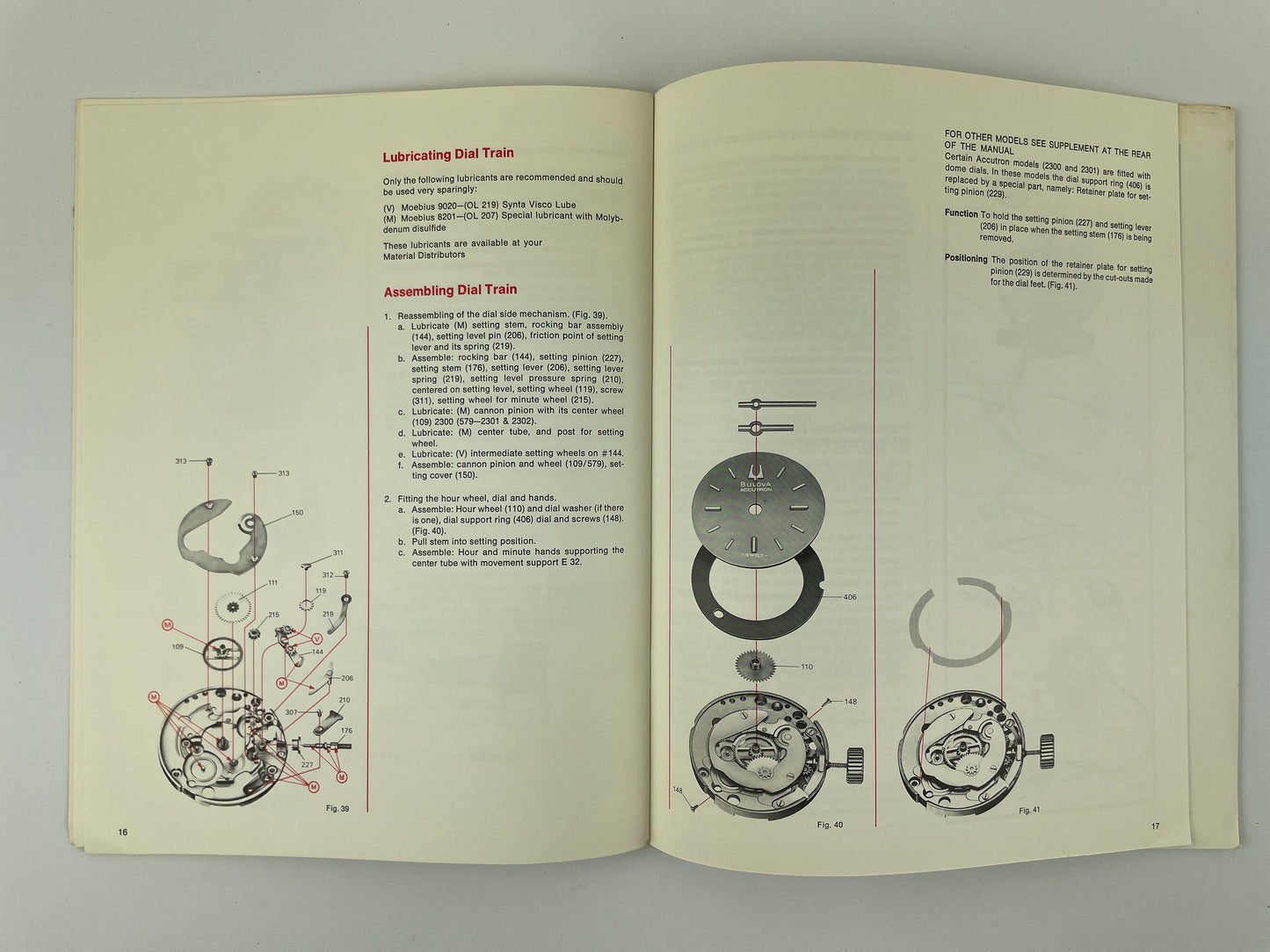 Bulova Accutron Series 230 Service Manual