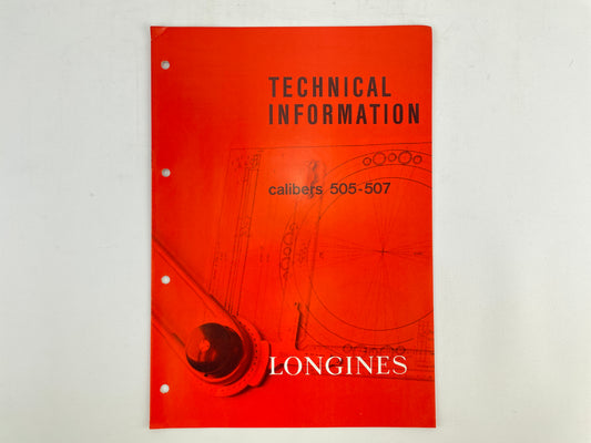 Longines Technical Information Manual Calibers 505-507